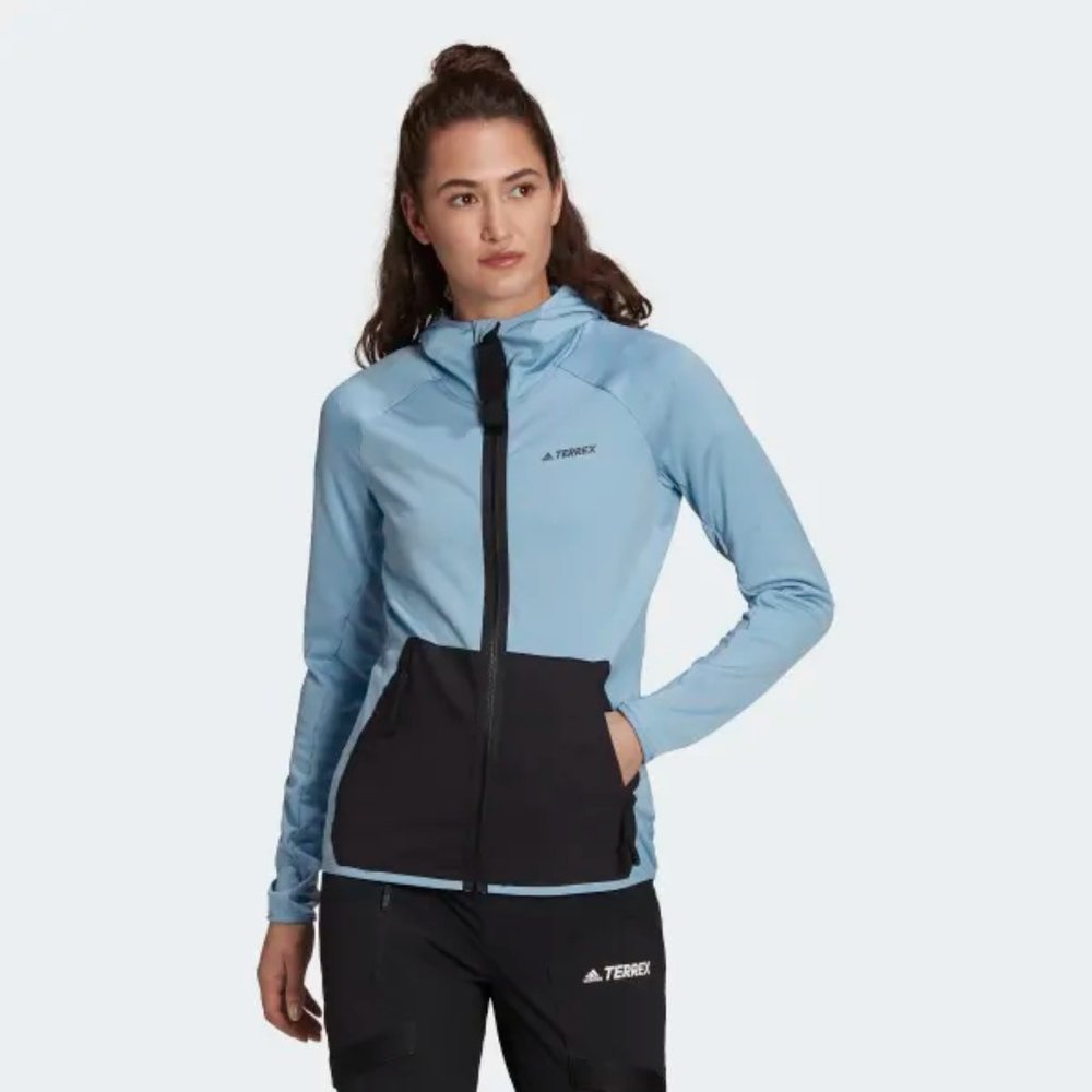 Adidas Women's Terrex Tech Fleece Hiking Jacket GU3808 size M
